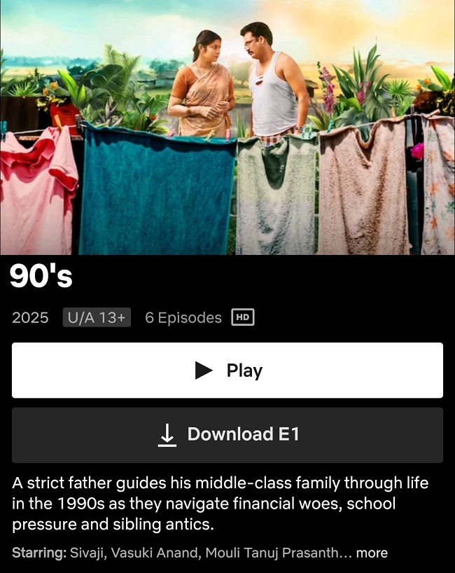 90’s – Middle Class Biopic